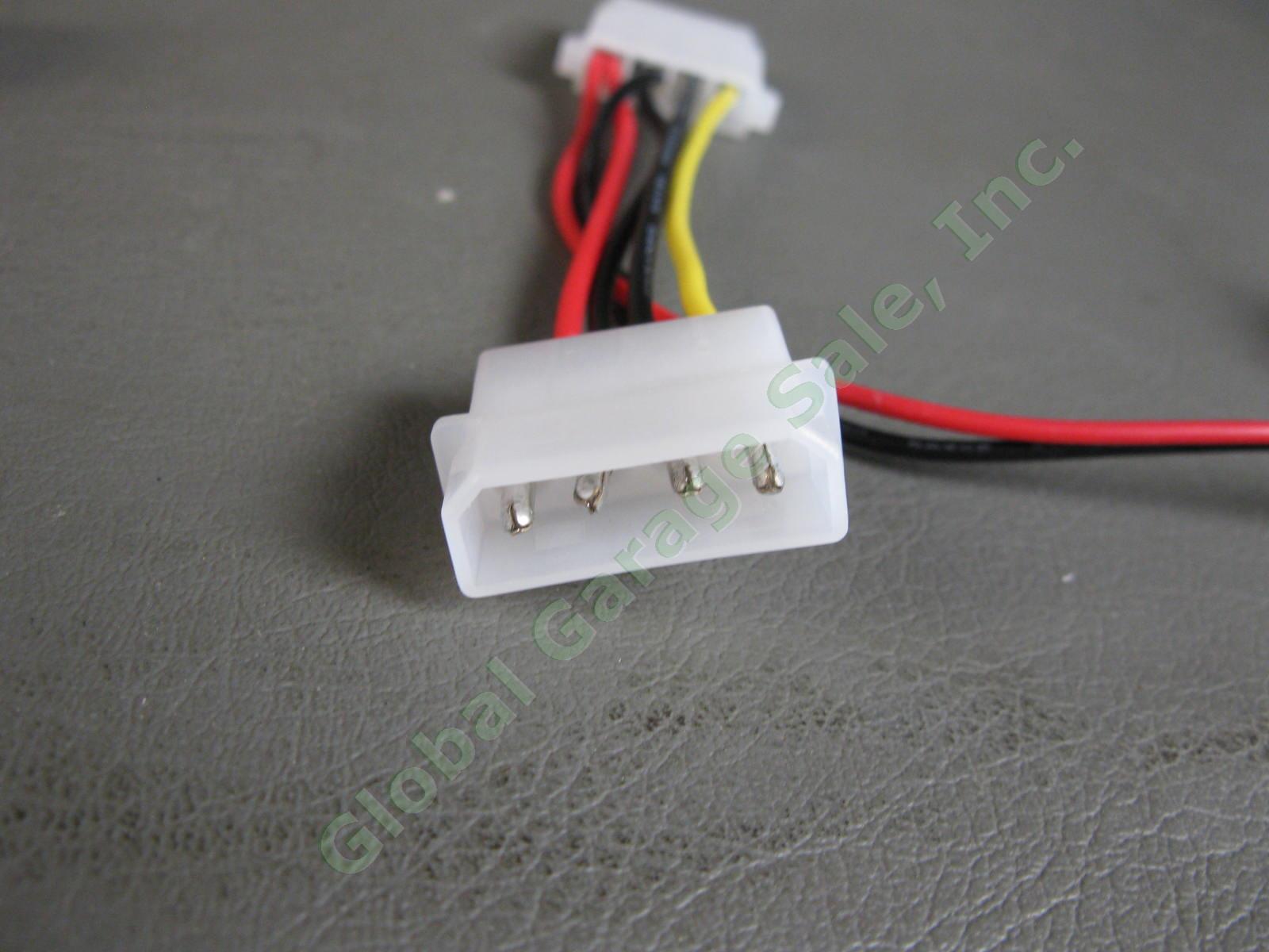 50pcs LOT Slimline Locking SATA 3 Data & Molex 4 Pin M F Power Converter Cables 4
