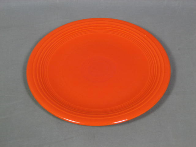 14-Pc Vintage Fiesta Ware Set Red Orange Plates Bowls + 6
