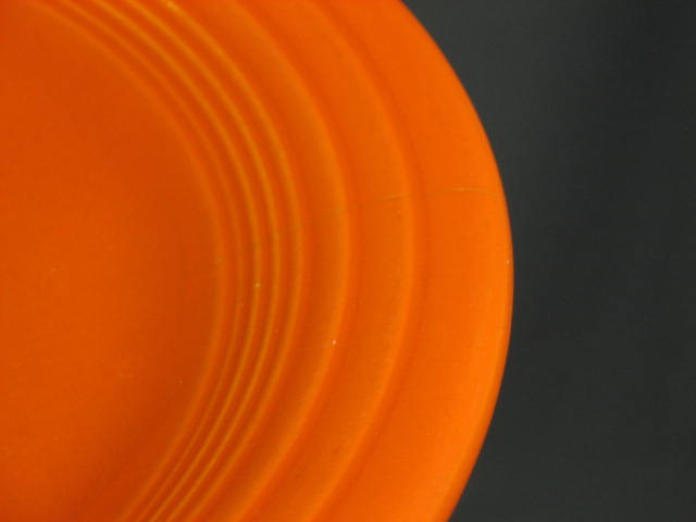 14-Pc Vintage Fiesta Ware Set Red Orange Plates Bowls + 9