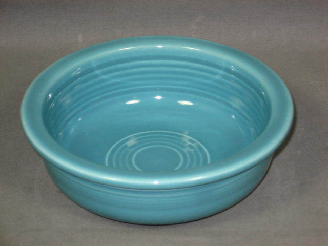 12-Pc Vintage Fiesta Ware Set Turquoise Blue Plate Bowl 1