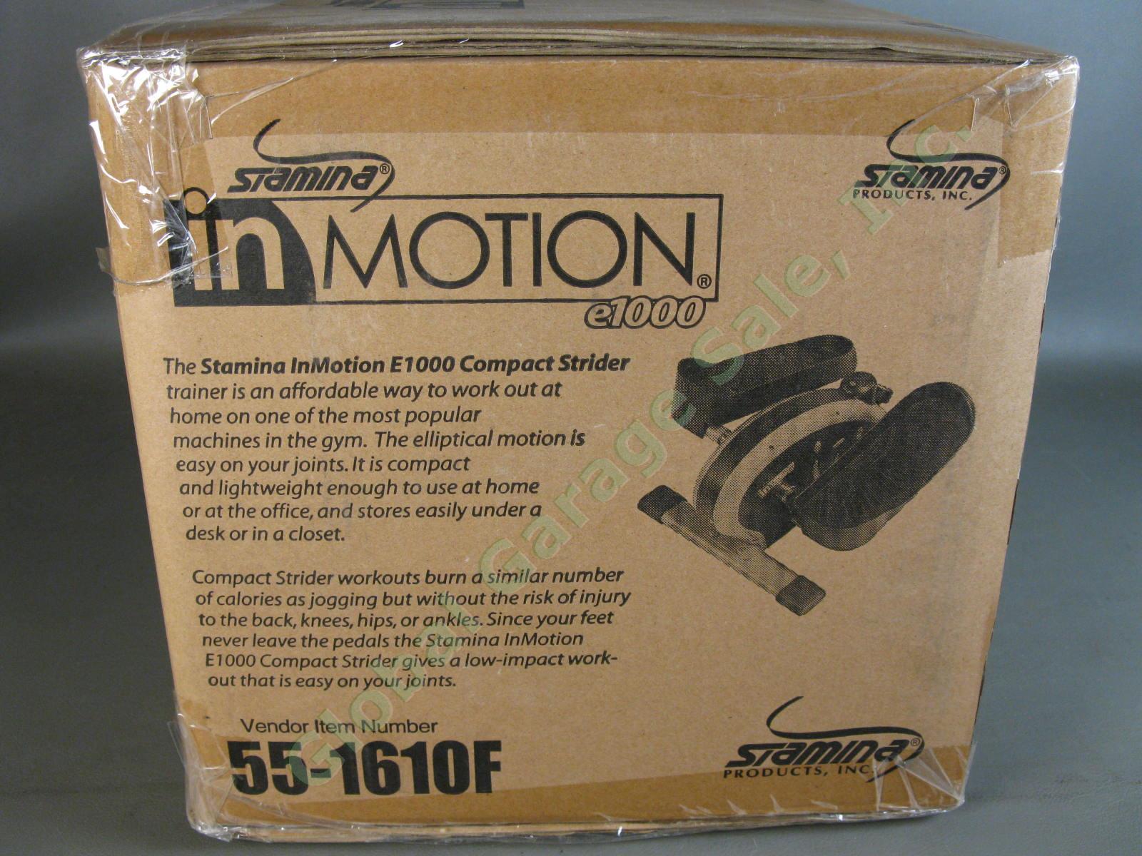 Stamina inMOTION e1000 Compact Strider Elliptical Trainer Lower Body Cardio NEW 3