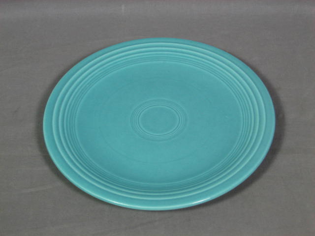 12-Pc Vintage Fiesta Ware Set Turquoise Blue Plate Bowl 4