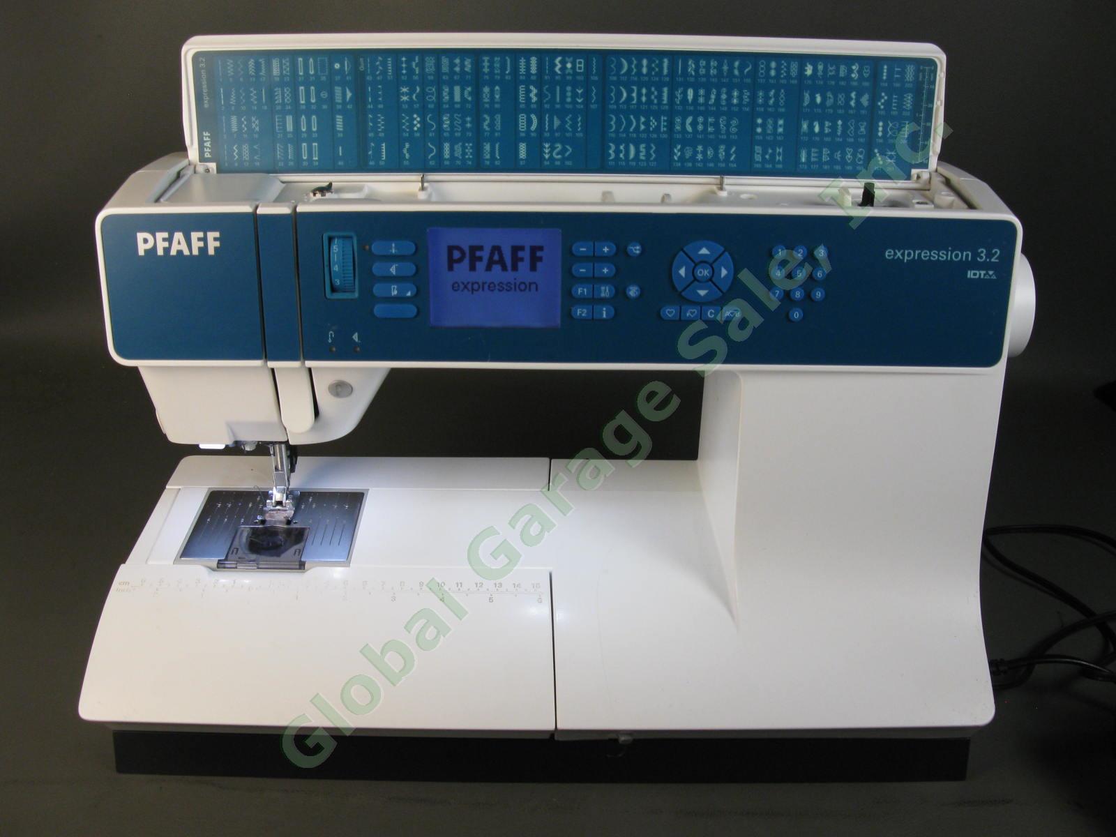 Pfaff Expression 3.2 Sewing Quilting Machine IDT Pedal Manual Case PRO SERVICED 2
