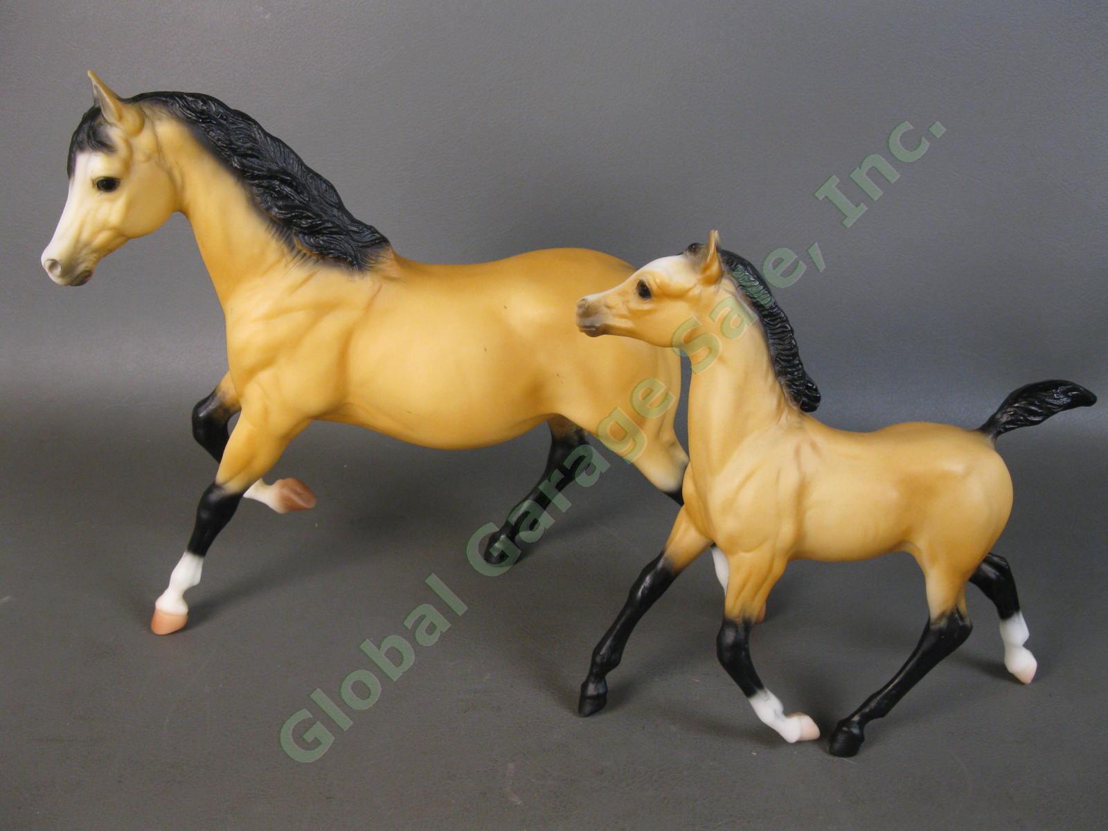 2 VTG 1996 Breyer Horse LOT Karinth Karinthia Buckskin Mare & Foal Set ...