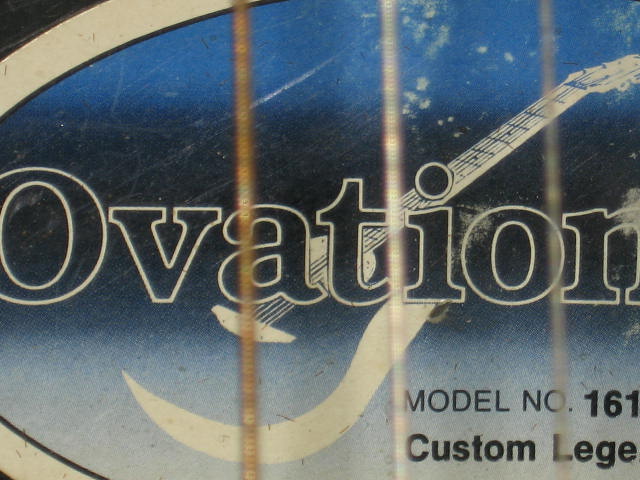 Ovation Custom Legend 1619 Acoustic Electric Guitar NR 6