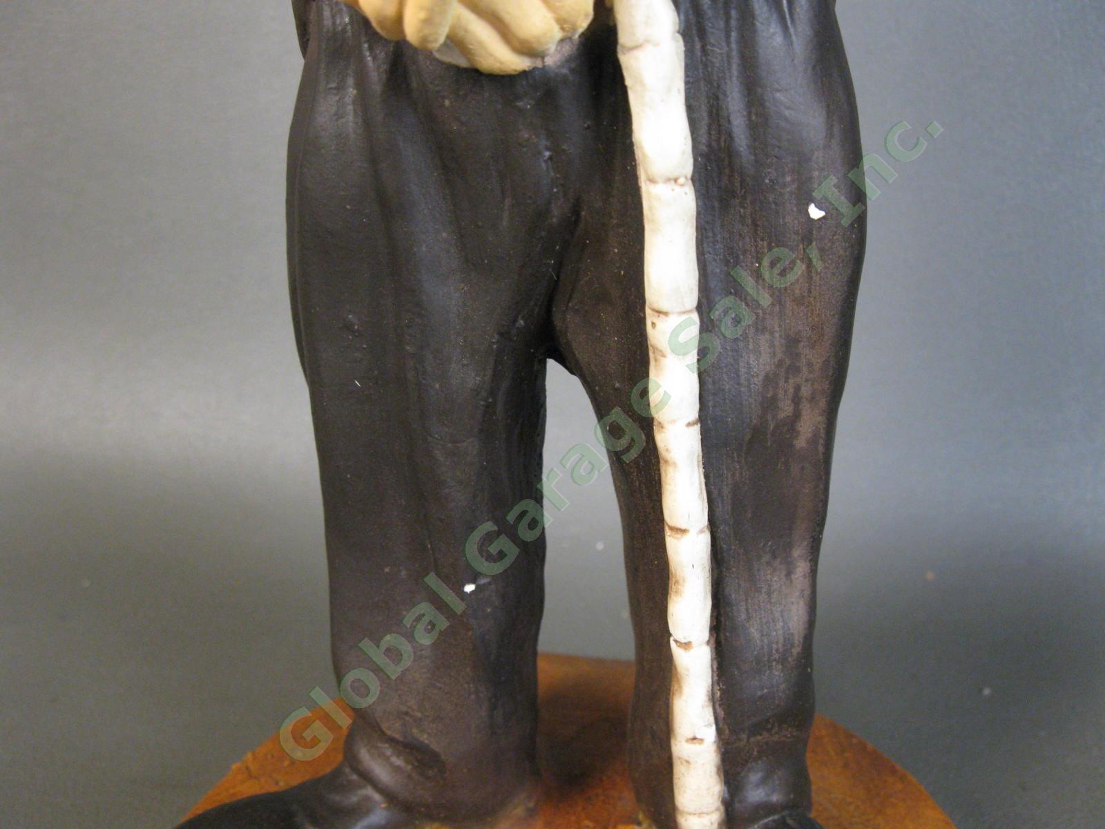 1973 ESCO Products 17" Charlie Chaplin Little Tramp Chalkware Statue Sculpture 6