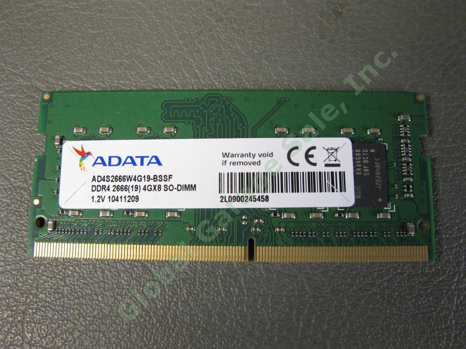 50 ADATA 4GB DDR4 2666MHz 4Gx8 SODIMM 260-Pin DRAM Laptop Memory AD4S2666W4G19 4