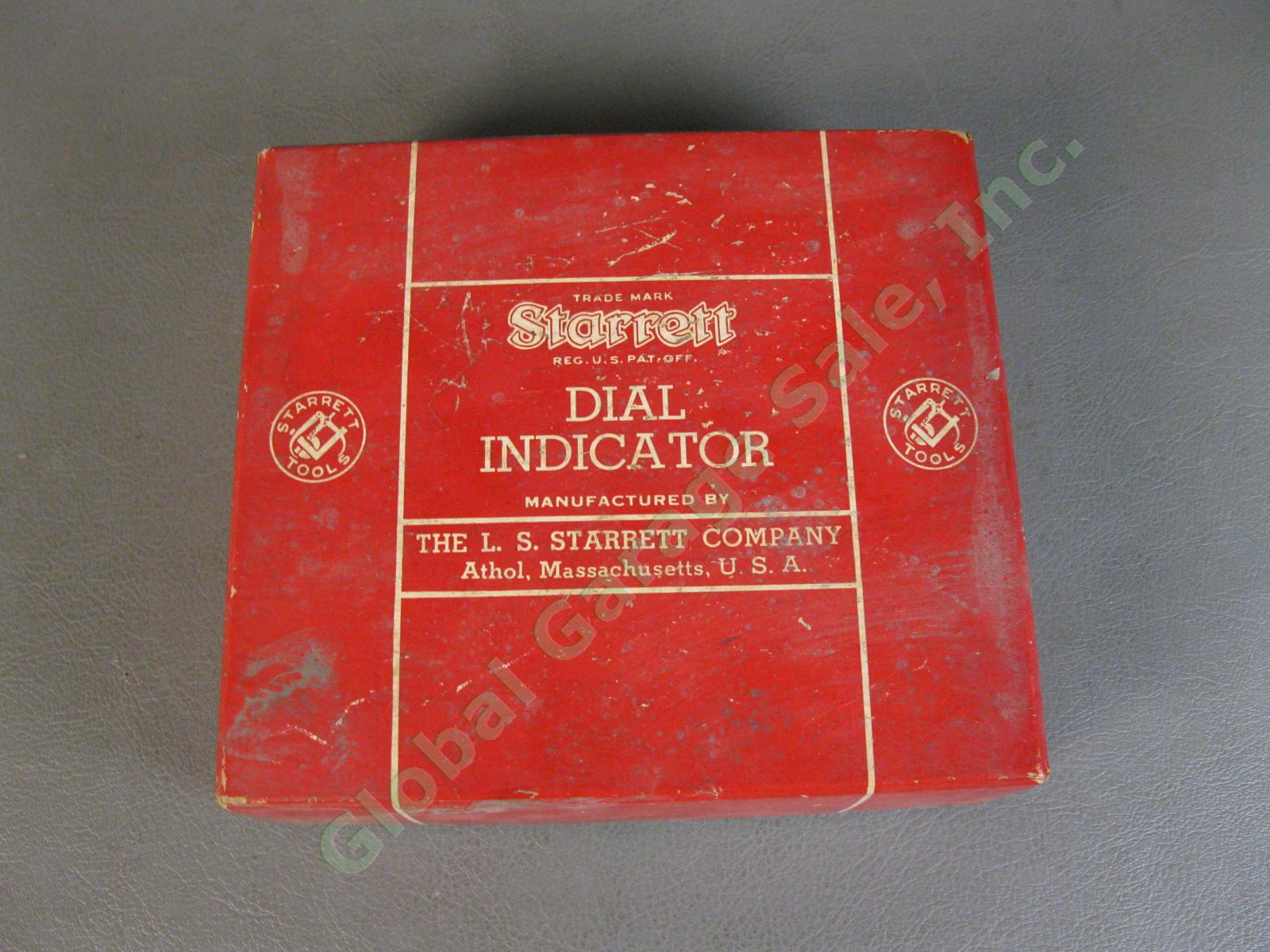 VTG Starrett 196A Dial Test Indicator Machinist Tool Kit Back Plunger COMPLETE 1