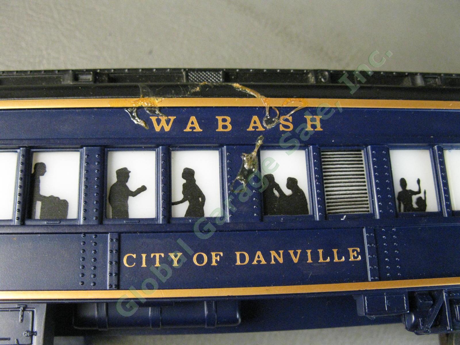 Lionel O Wabash 6 Passenger Car Train Set Dining Baggage Combo Coach Observation 9