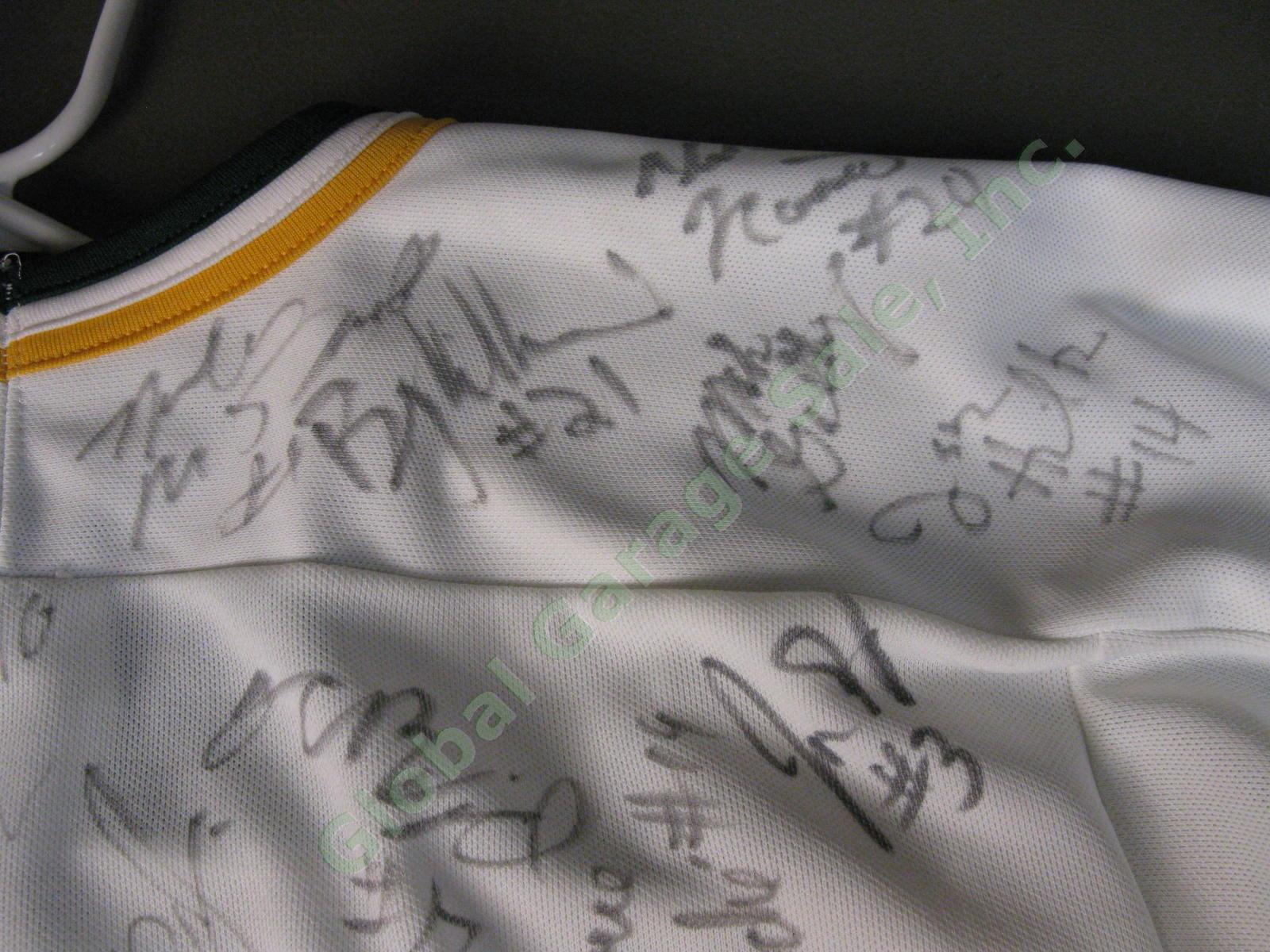 1996 UVM Vermont Hockey Team Signed Jersey NHL Bruins Tim Thomas Eric Perrin NR 5