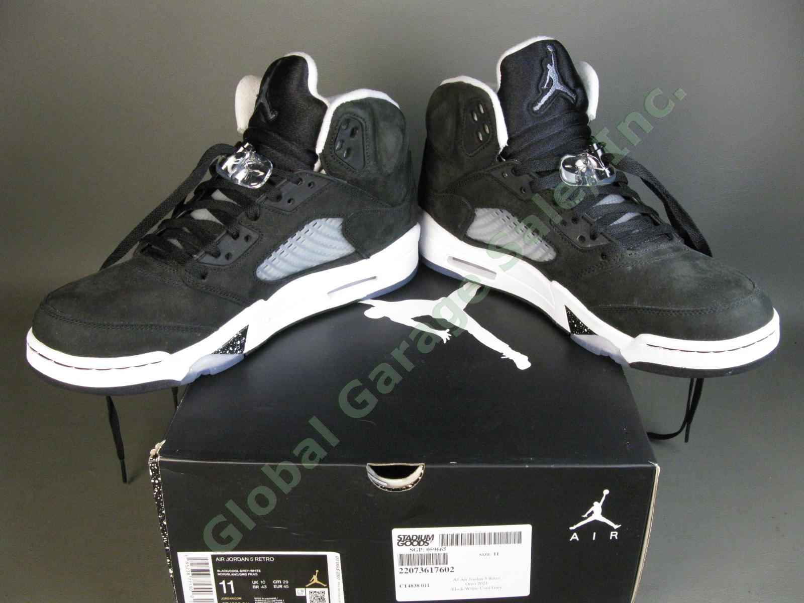 Nike Air Jordan AJ Retro 5 Moonlight Oreo Cookie CT4838 011 Black White US 11 NR 7