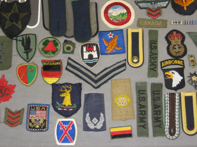 Vintage WWII German US Euro Military Patch Epaulet Lot 2
