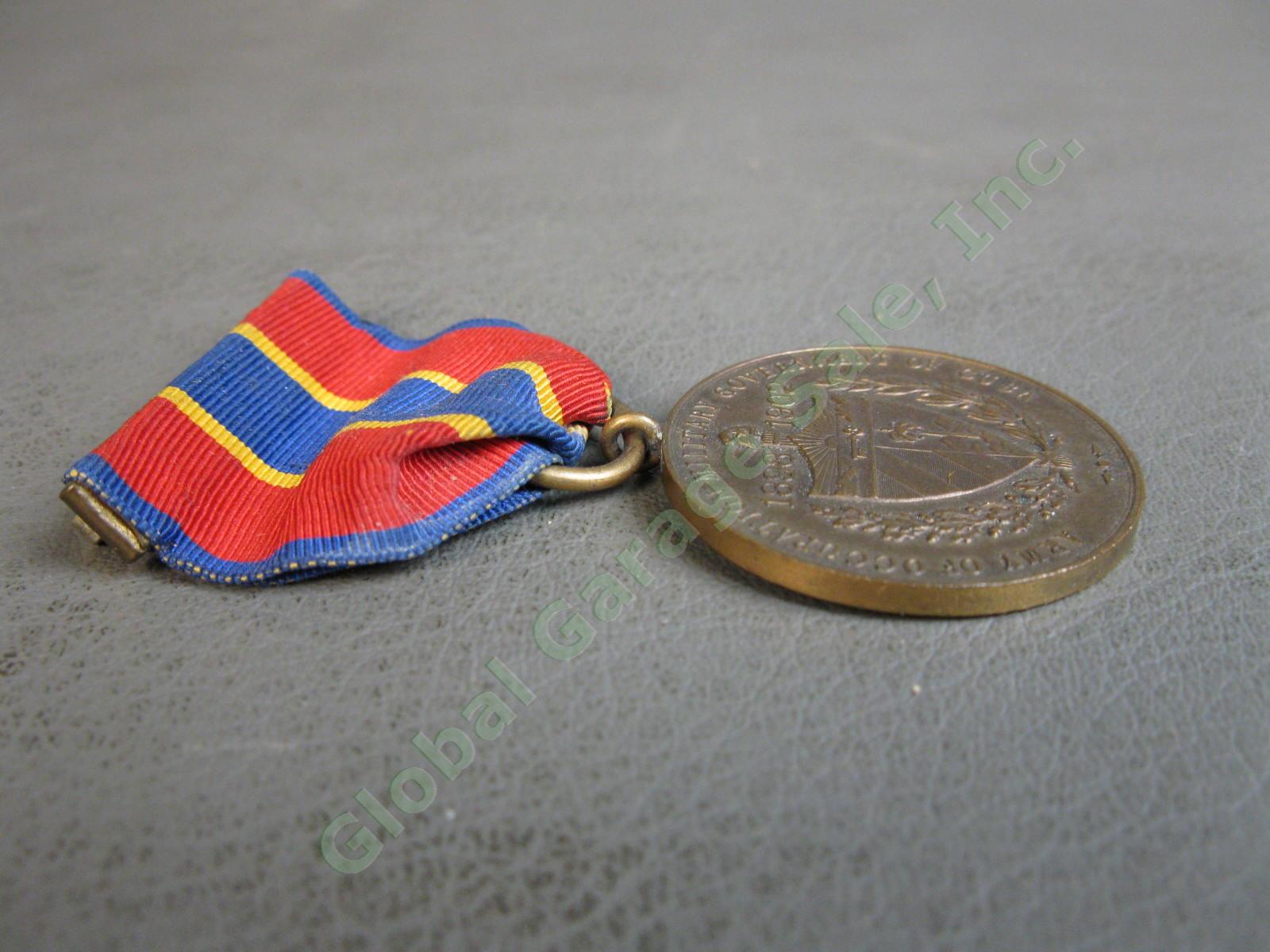 ORIGINAL US Army Spanish American War Cuba Occupation Service Medal 6724 Ribbon 5