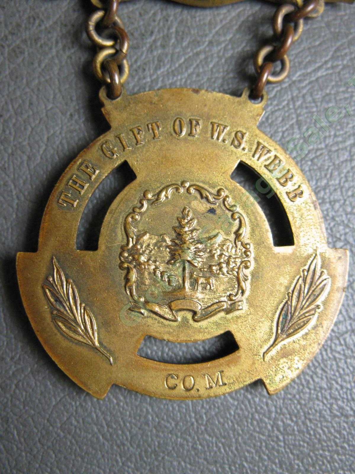 1st Vermont Volunteer Infantry Spanish American War 1898 Enamel Veteran Medal NR 5