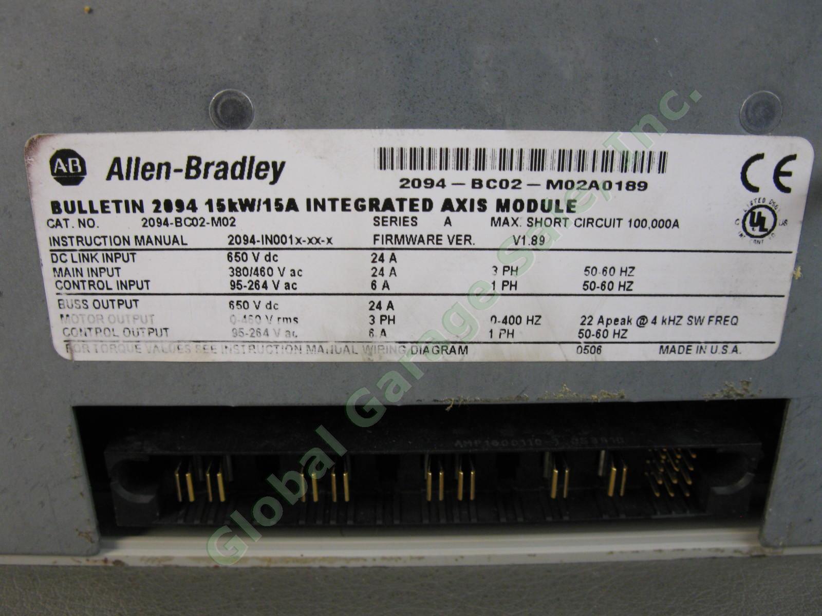 Allen Bradley Kinetix 6000 2094-BC02-M02 A Integrated Axis Module USED WORKING 4
