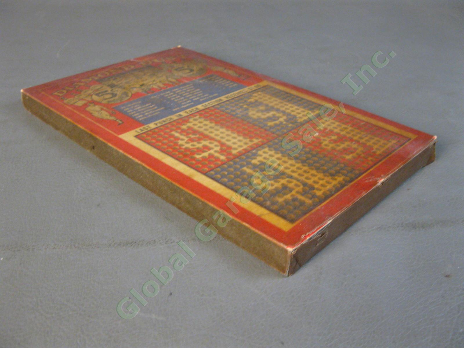 1940 Diamond Dust Baseball Gambling Punchboard Punch Board Trade Simulator NR 1