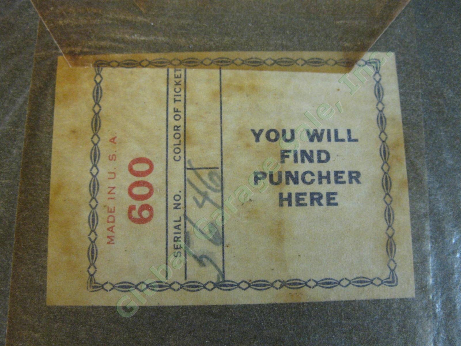 1940 Diamond Dust Baseball Gambling Punchboard Punch Board Trade Simulator NR 4