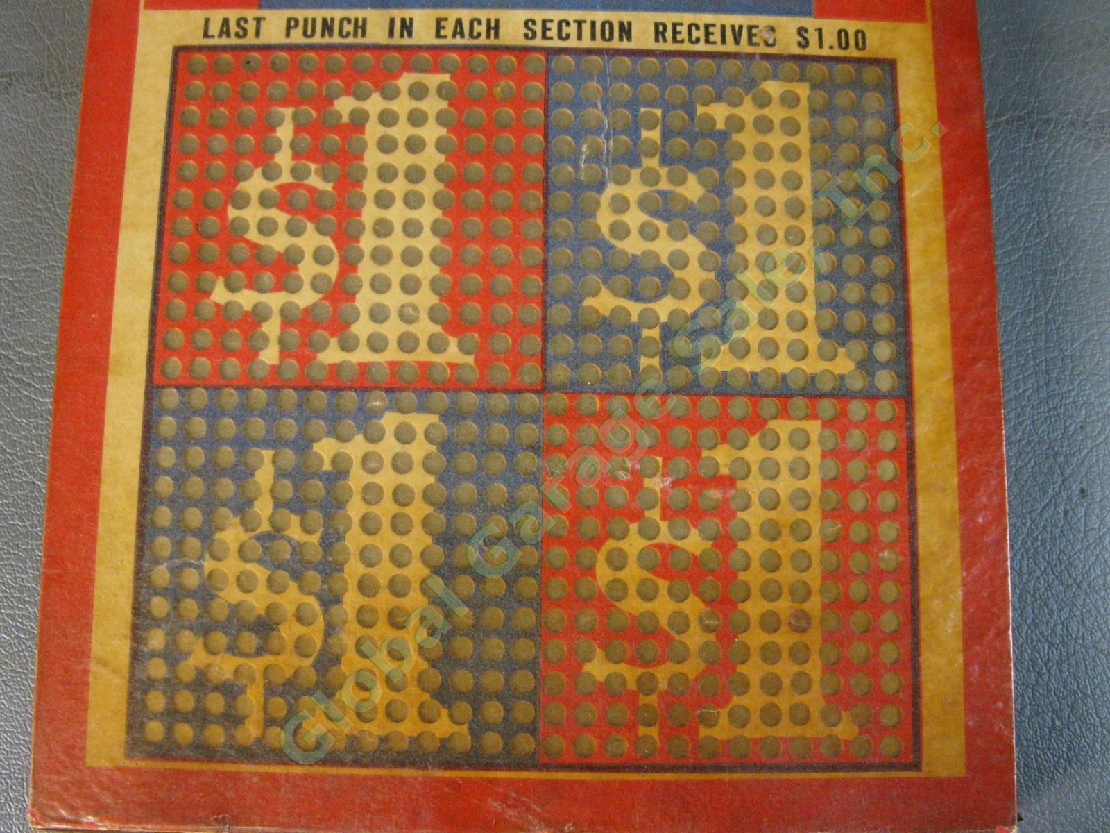 1940 Diamond Dust Baseball Gambling Punchboard Punch Board Trade Simulator NR 6