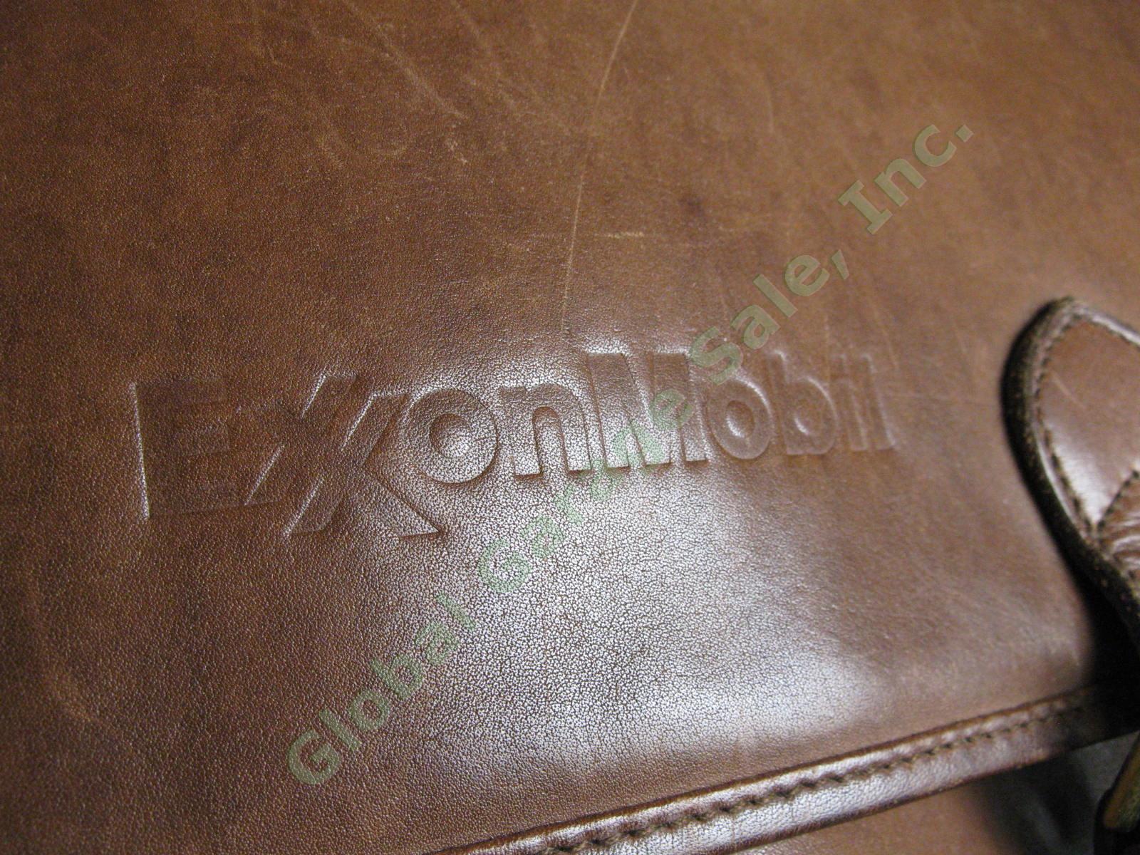 Ellington Leather Exxon Mobil Executive Shoulder Bag Attache Laptop Briefcase NR 3