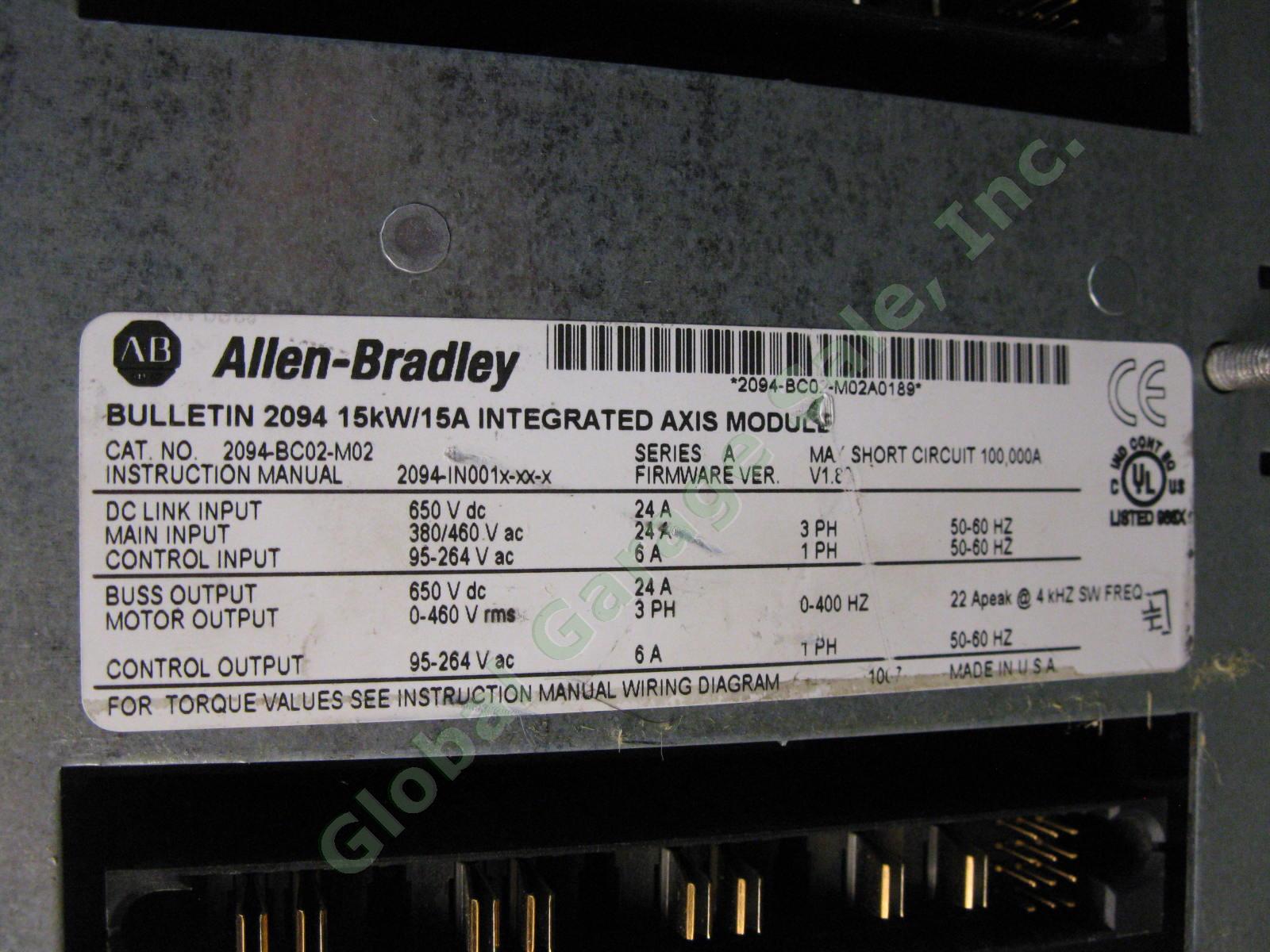 Allen Bradley Kinetix 6000 2094-BC02-M02 A Integrated Axis Module USED WORKING 5