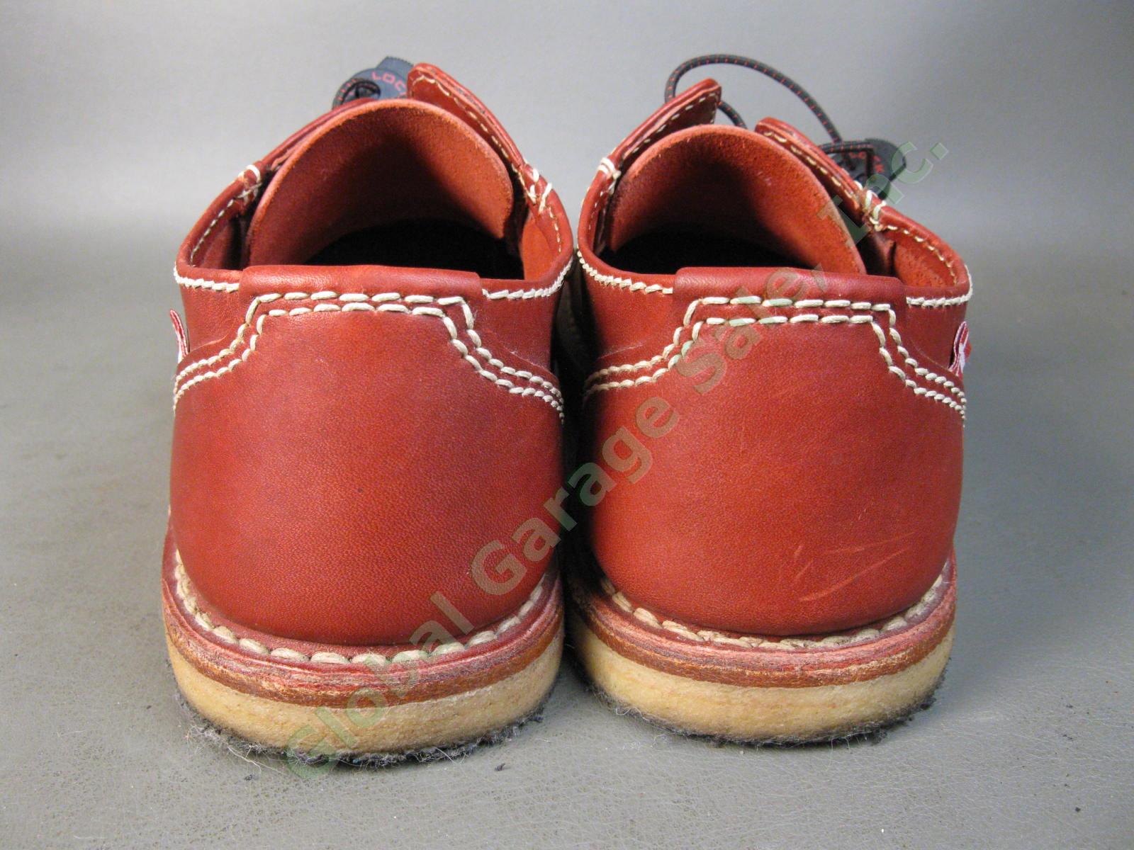 Original Danish Duckfeet Fyn Bordo Lace Up Derby Shoe Red Leather EU44 US 10.5 2