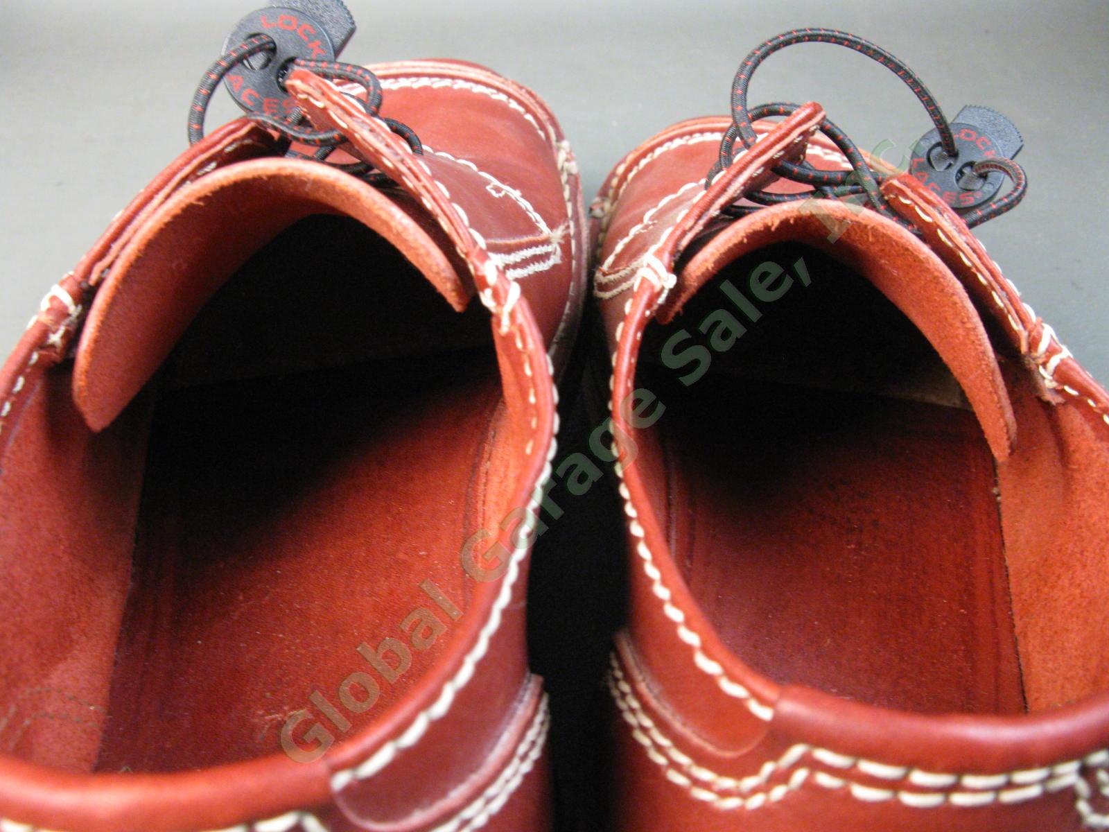 Original Danish Duckfeet Fyn Bordo Lace Up Derby Shoe Red Leather EU44 US 10.5 5