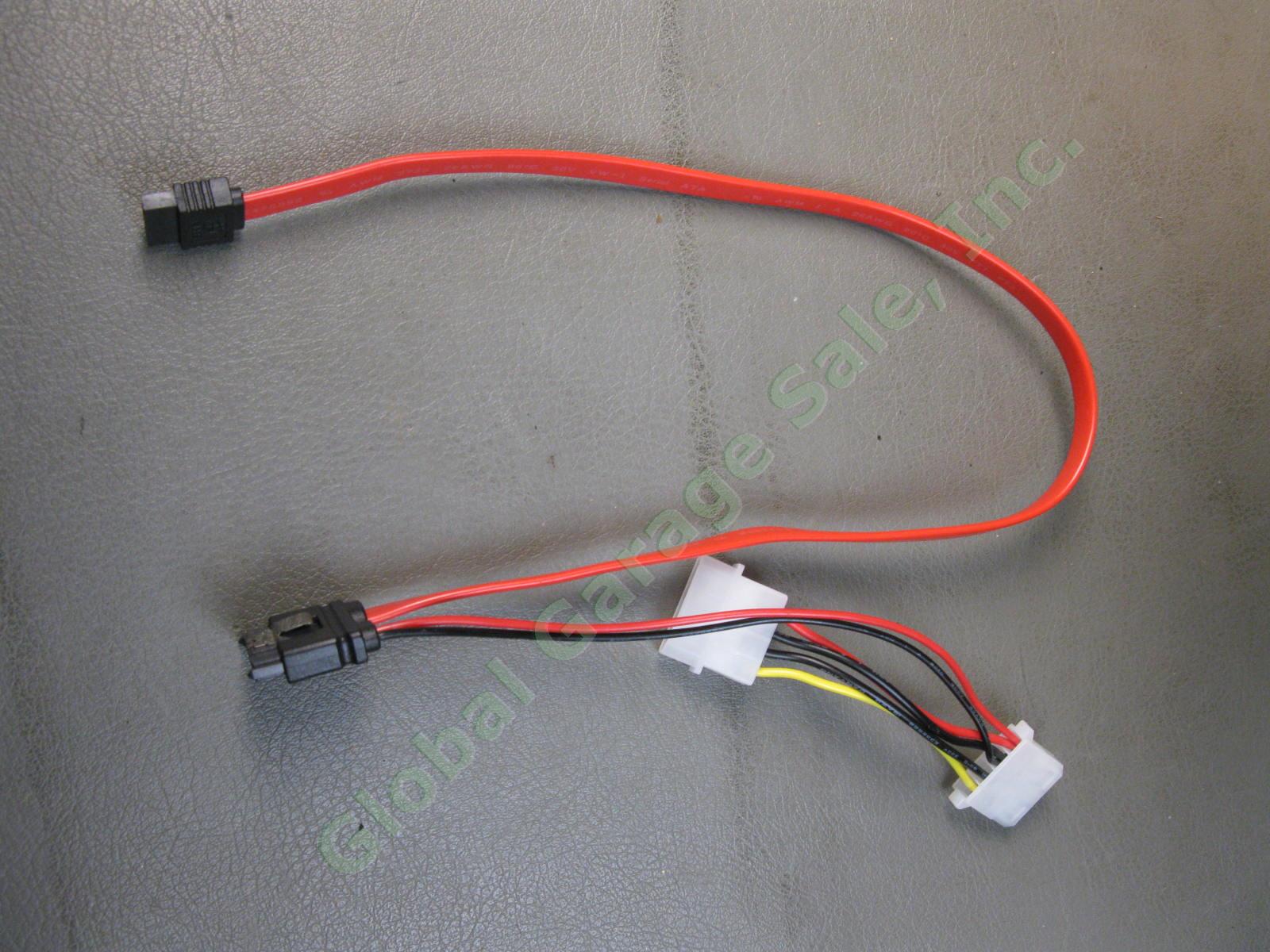 10 Slimline SATA Data and Power Converter Cable Locking Molex Female to Male LOT 1