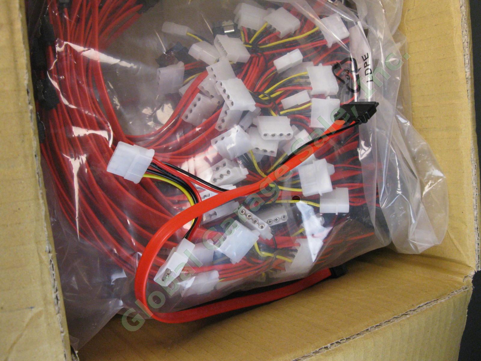 10 Slimline SATA Data and Power Converter Cable Locking Molex Female to Male LOT 2