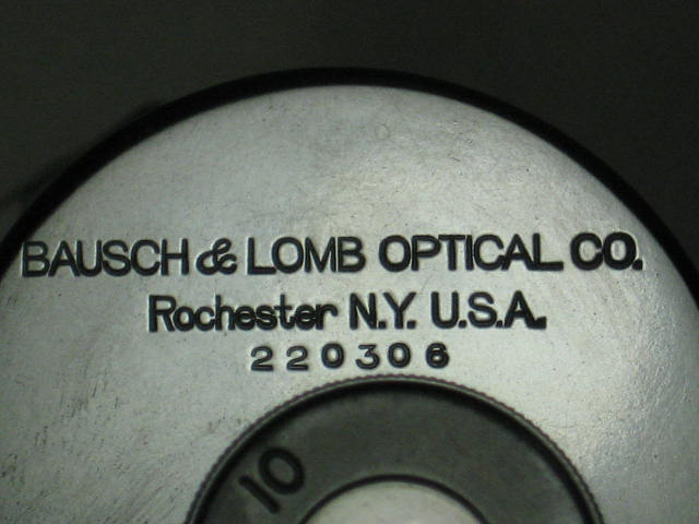 Antique Bausch & Lomb Stereo Binocular Microscope W/Box 5