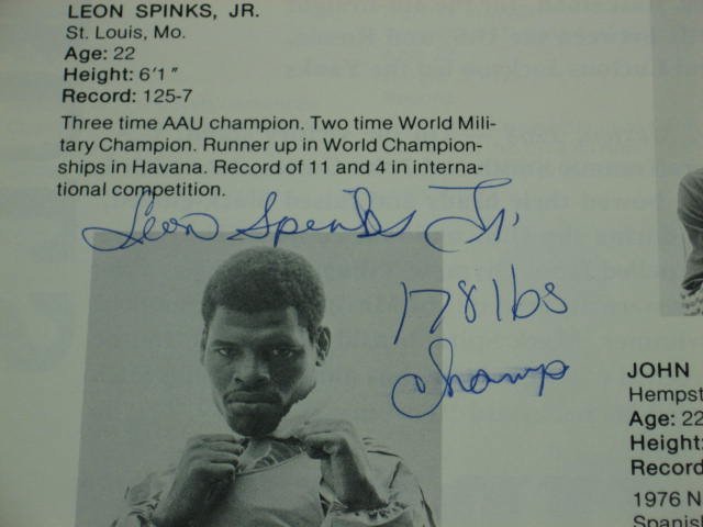 1976 Olympic Boxing Team Signed Poster Sugar Ray Spinks 5
