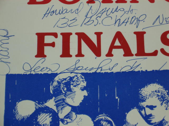1976 Olympic Boxing Team Signed Poster Sugar Ray Spinks 9