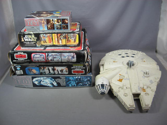 Vintage Star Wars Lot Millennium Falcon Playsets Models