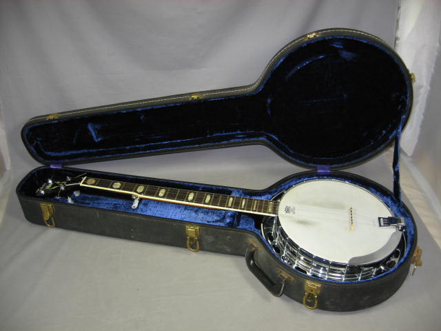 Vintage 1975 Tokai 5-String Banjo W/ Resonator + Case