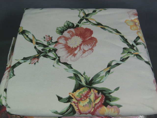 17 Woven Floral 82"-94" Round Tablecloths Linen Lot Set