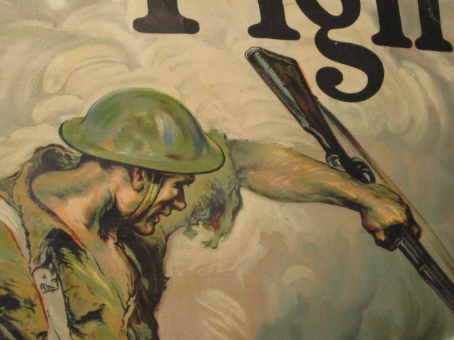 Original WWI War Bonds Poster Lend The Way They Fight 4