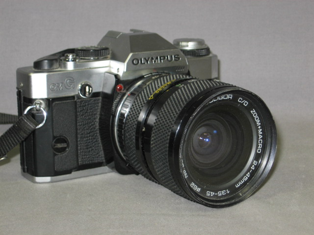 Olympus OMG OM G 35mm SLR Film Camera W/ 24-45mm Lens + 1