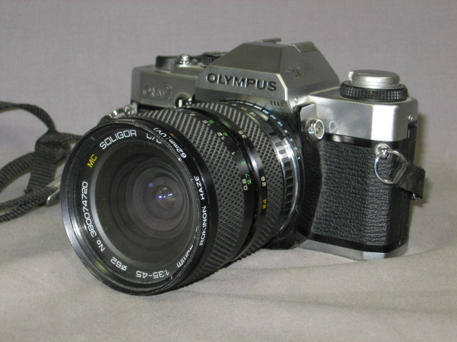 Olympus OMG OM G 35mm SLR Film Camera W/ 24-45mm Lens + 2