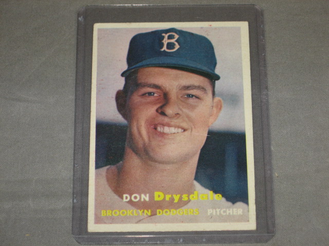 1957 Topps 18 Don Drysdale Rookie 1959 163 Sandy Koufax 1