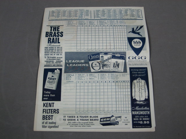 1958 1960 All Star Game NY Yankees Baseball Programs + 4