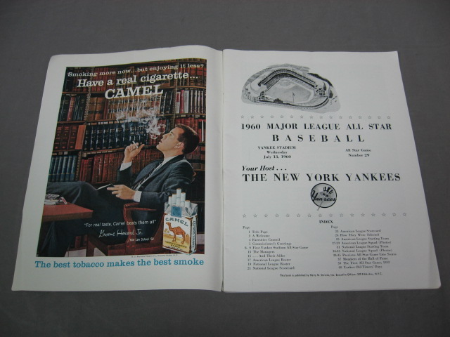 1958 1960 All Star Game NY Yankees Baseball Programs + 9