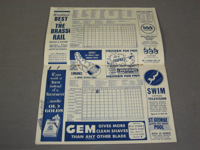 Vintage 1953-80 Dodgers Lot Pennant Programs Patch NR 5