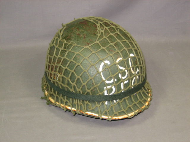Vintage US Army Military Equipment Lot Helmet Canteens+ 1