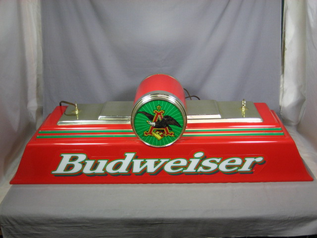Hanging Budweiser Bud Beer Bar Pool Table Light Sign NR 1