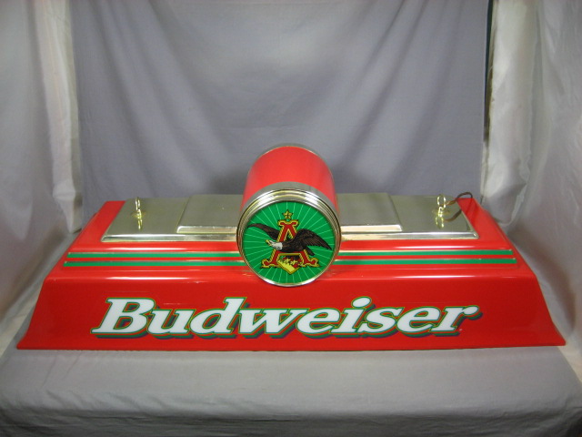 Hanging Budweiser Bud Beer Bar Pool Table Light Sign NR 4