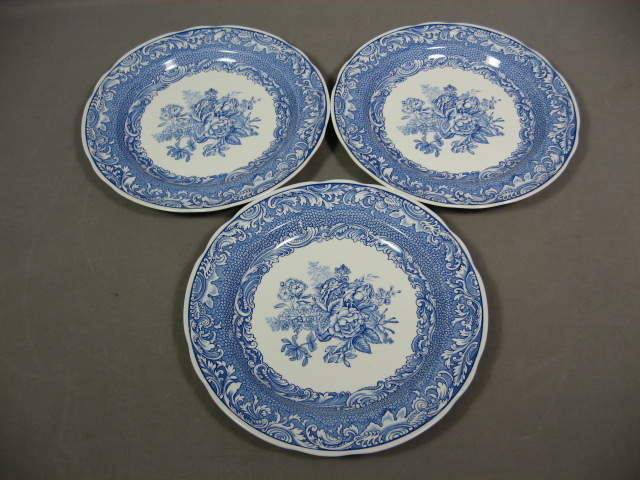 13 Vintage Spode Blue Room Collection Plates Set Lot NR 1