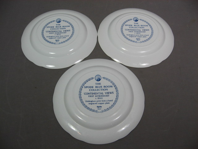 13 Vintage Spode Blue Room Collection Plates Set Lot NR 4