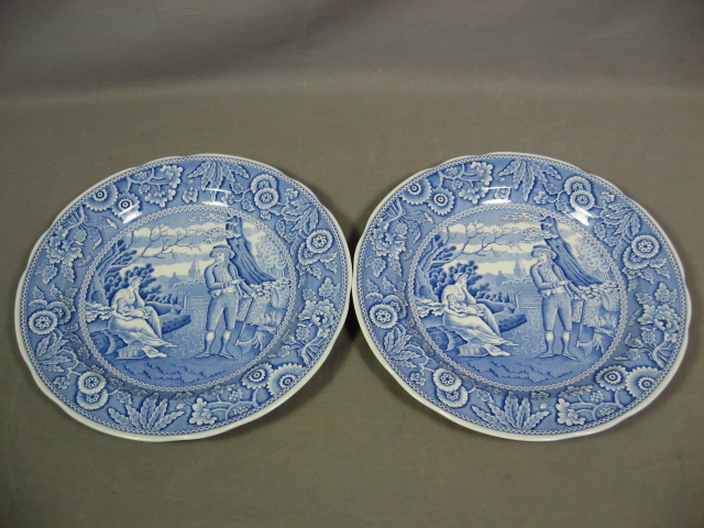 13 Vintage Spode Blue Room Collection Plates Set Lot NR 11