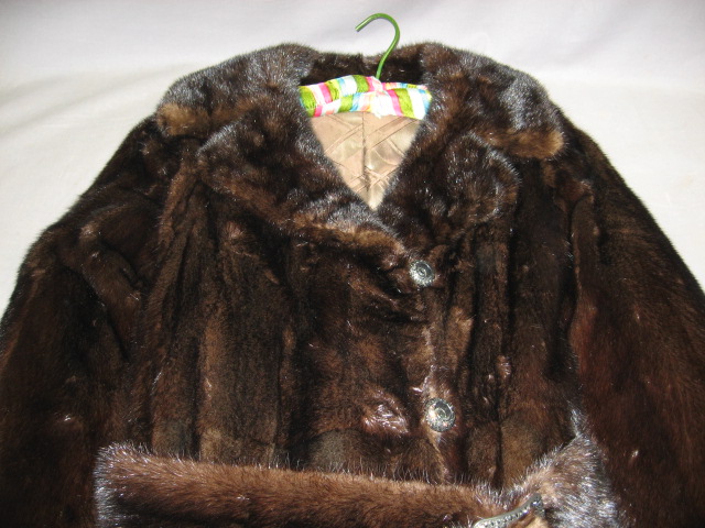 Ladies Custom Full Length Dark Ranch European Mink Coat 2