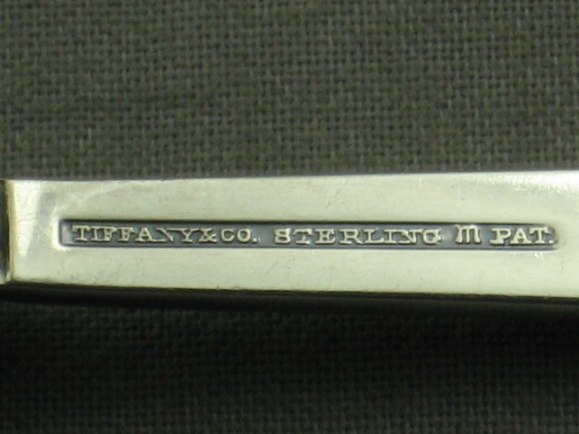 6 Tiffany Sterling Silver Coffee Spoon Napkin Ring 128g 4