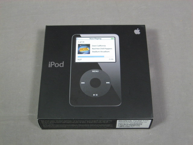 30GB Apple iPod Video MP3 Player 5th Gen Black W/ Box